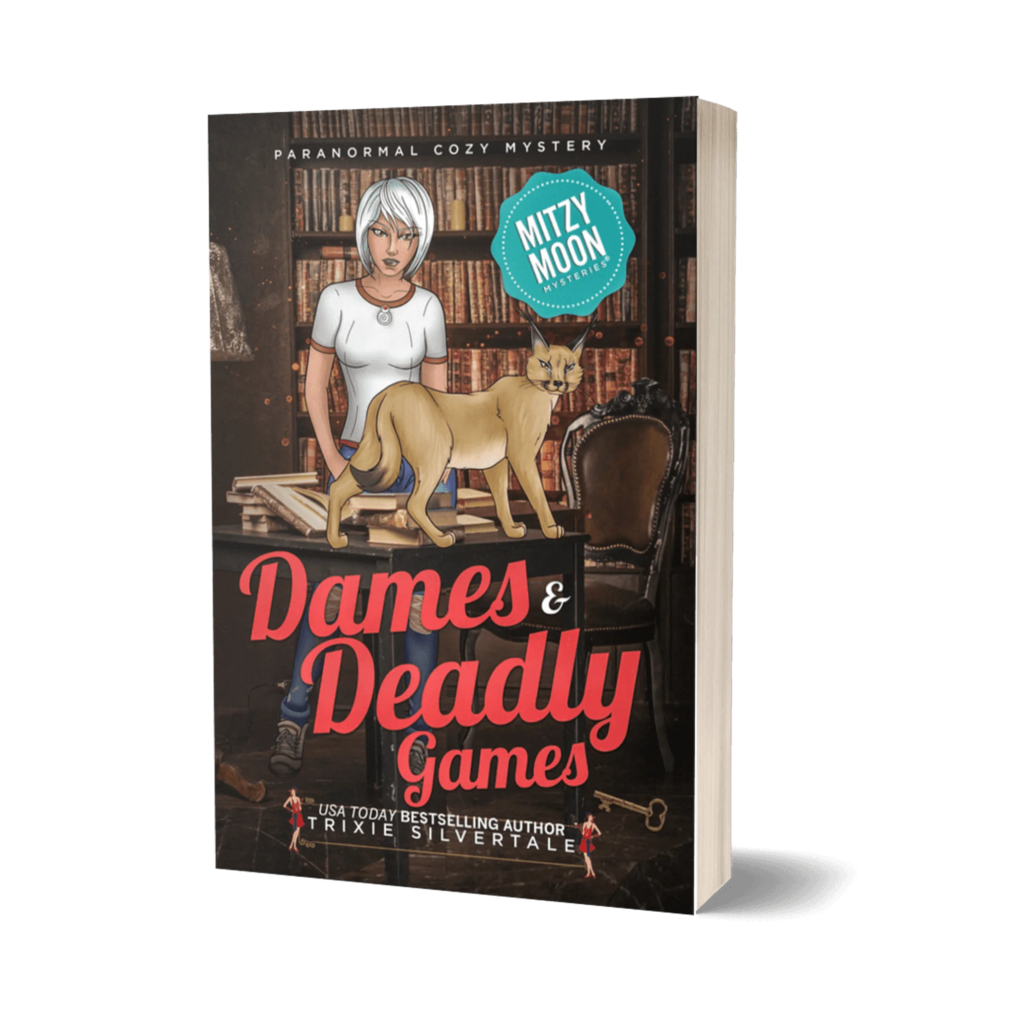 Dames and Deadly Games: Paranormal Cozy Mystery (paperback)