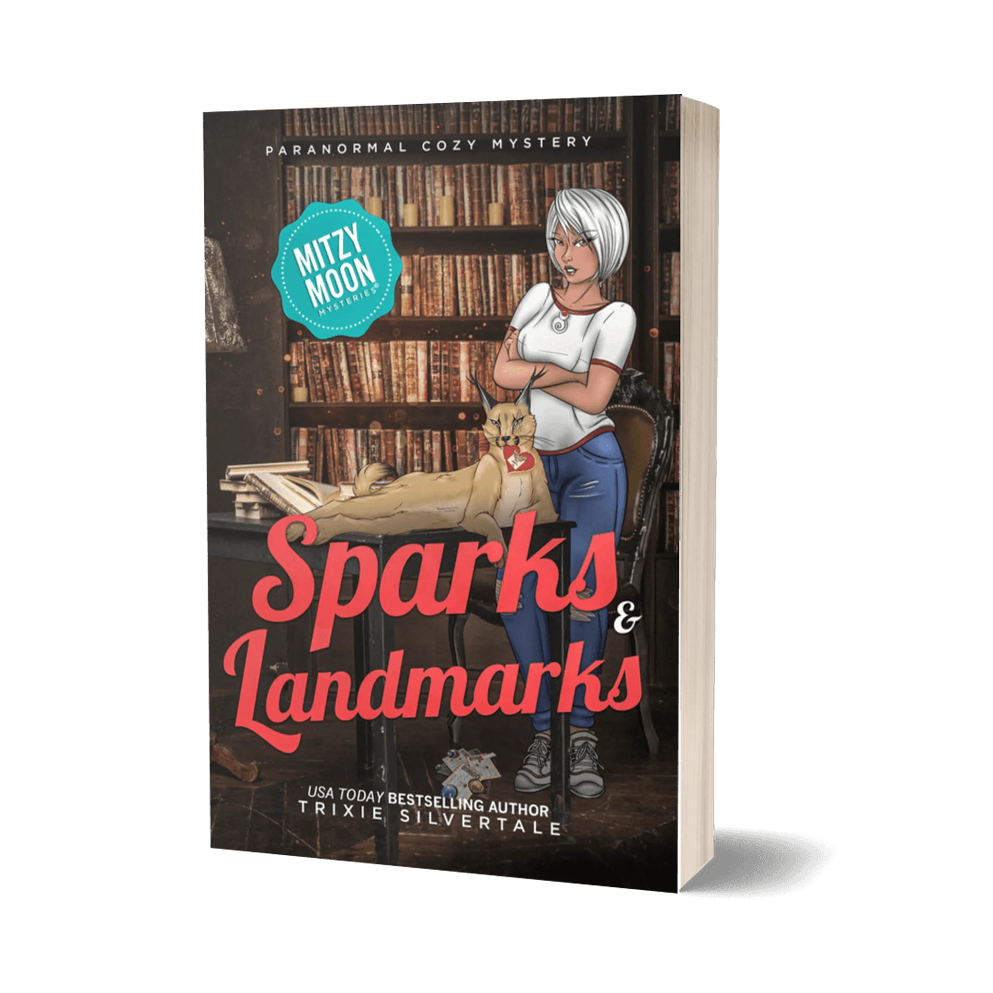 Sparks and Landmarks: Paranormal Cozy Mystery (paperback)