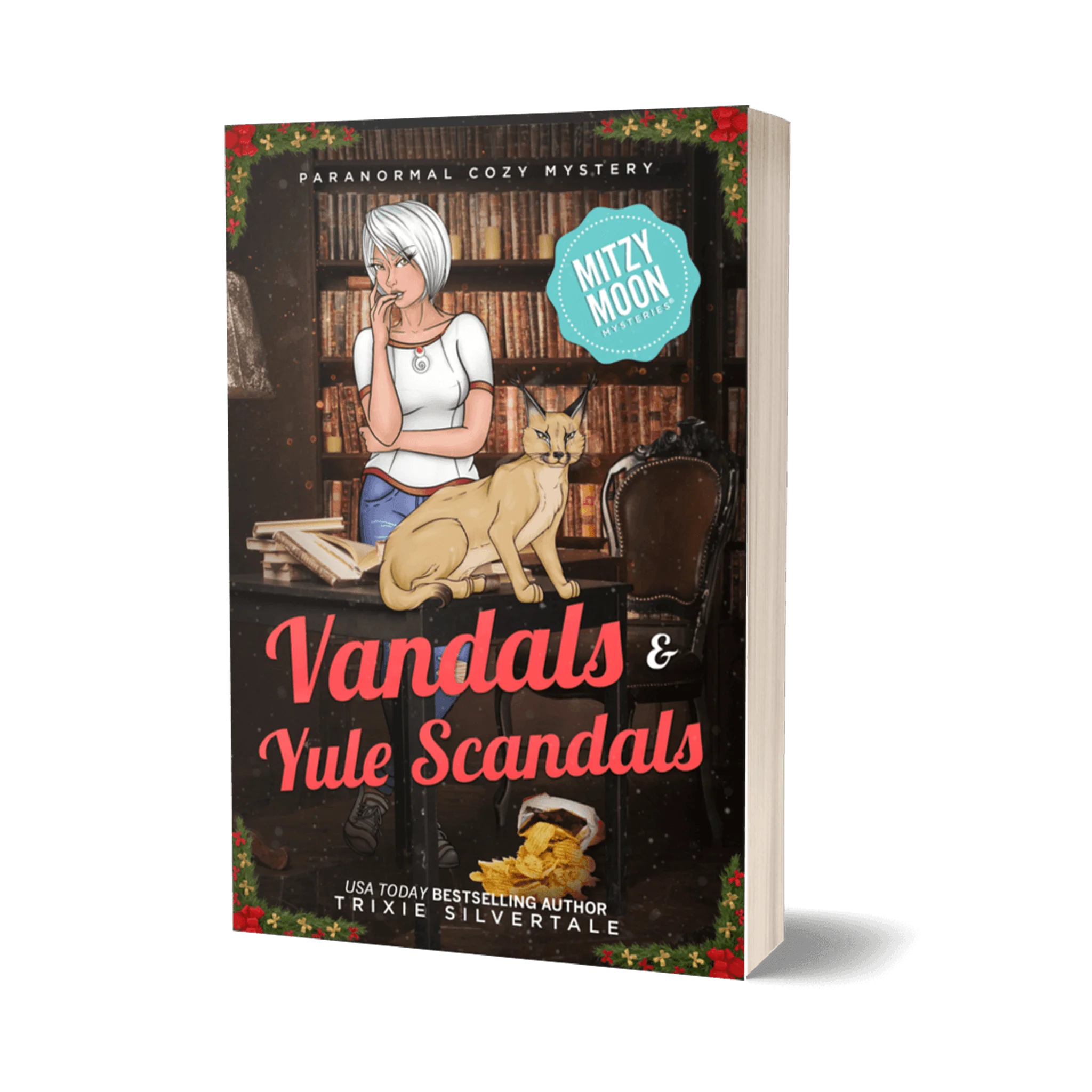 Vandals and Yule Scandals: Paranormal Cozy Mystery (paperback)